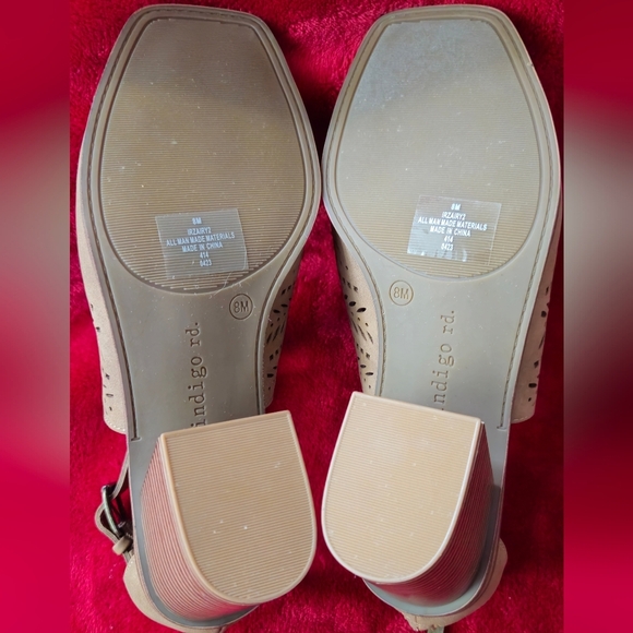 Indigo Rd Irzairy2 Taupe Women's Block Heeled Open Toe Sandals - Size 8M - Picture 4 of 4